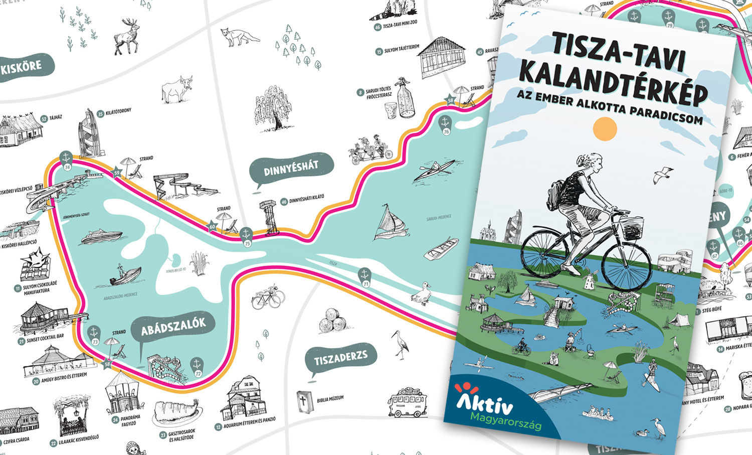 Tisza-tavi Kalandtérkép
